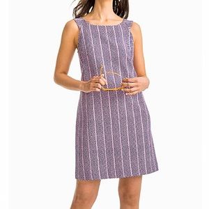 Blue Night Abstract Mini Shift Dress, 6